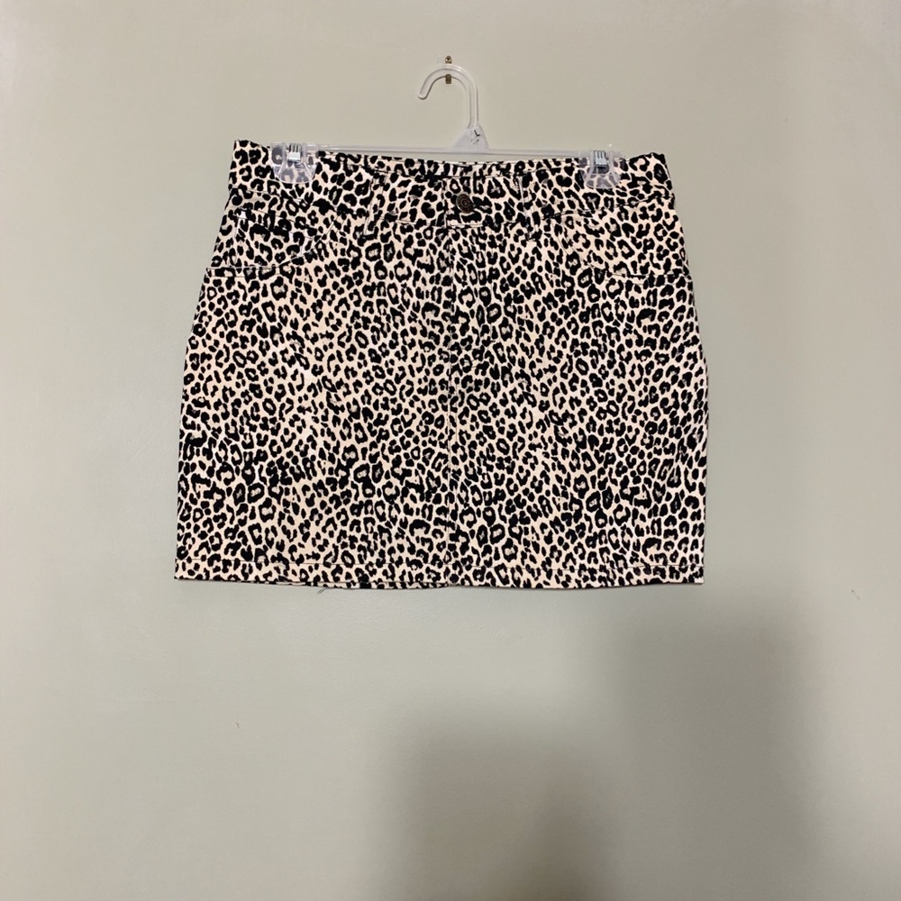 Cheetah print skirt